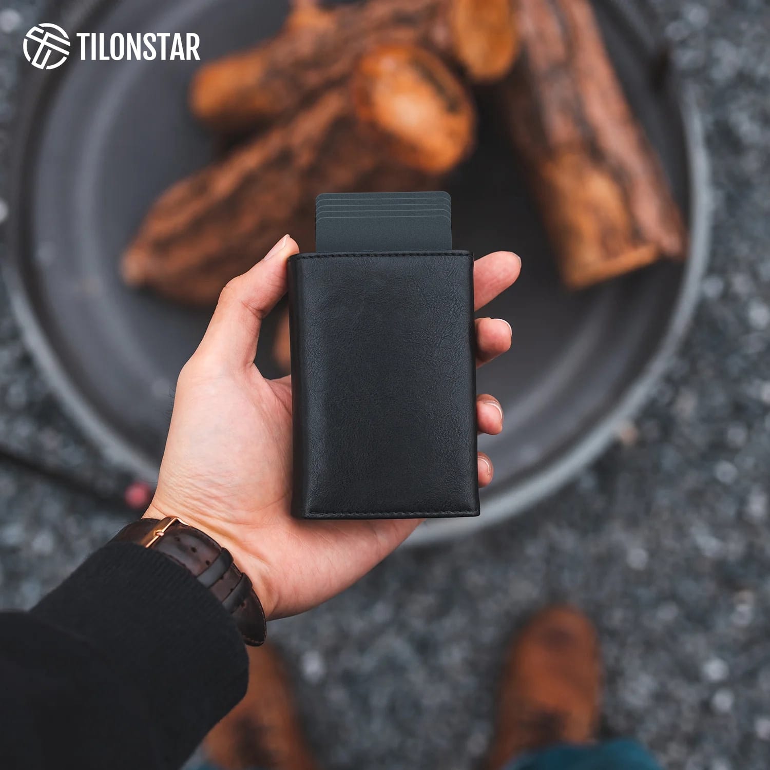Vulkit VC302P trifold nappa leather wallet